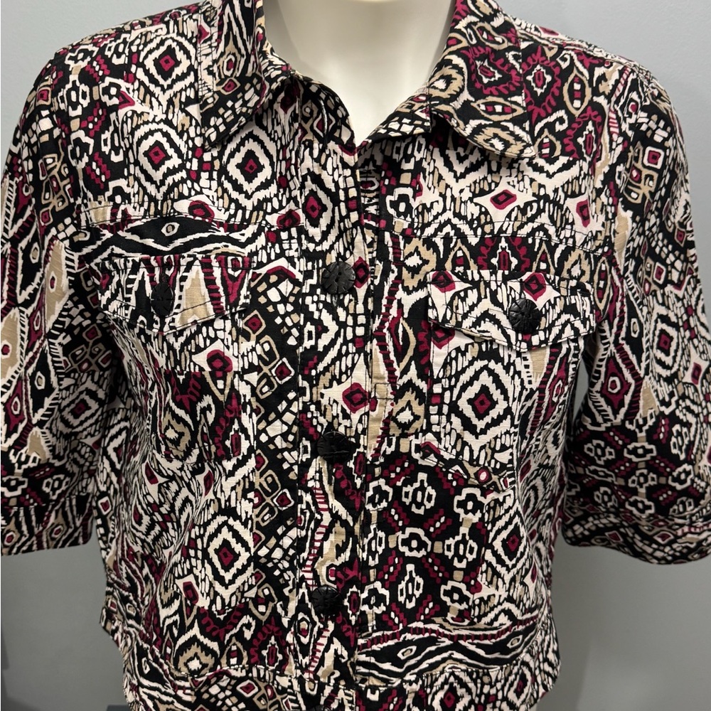 Ruby‎ Red Women 16 3/4 Sleeve Fashion Jacket